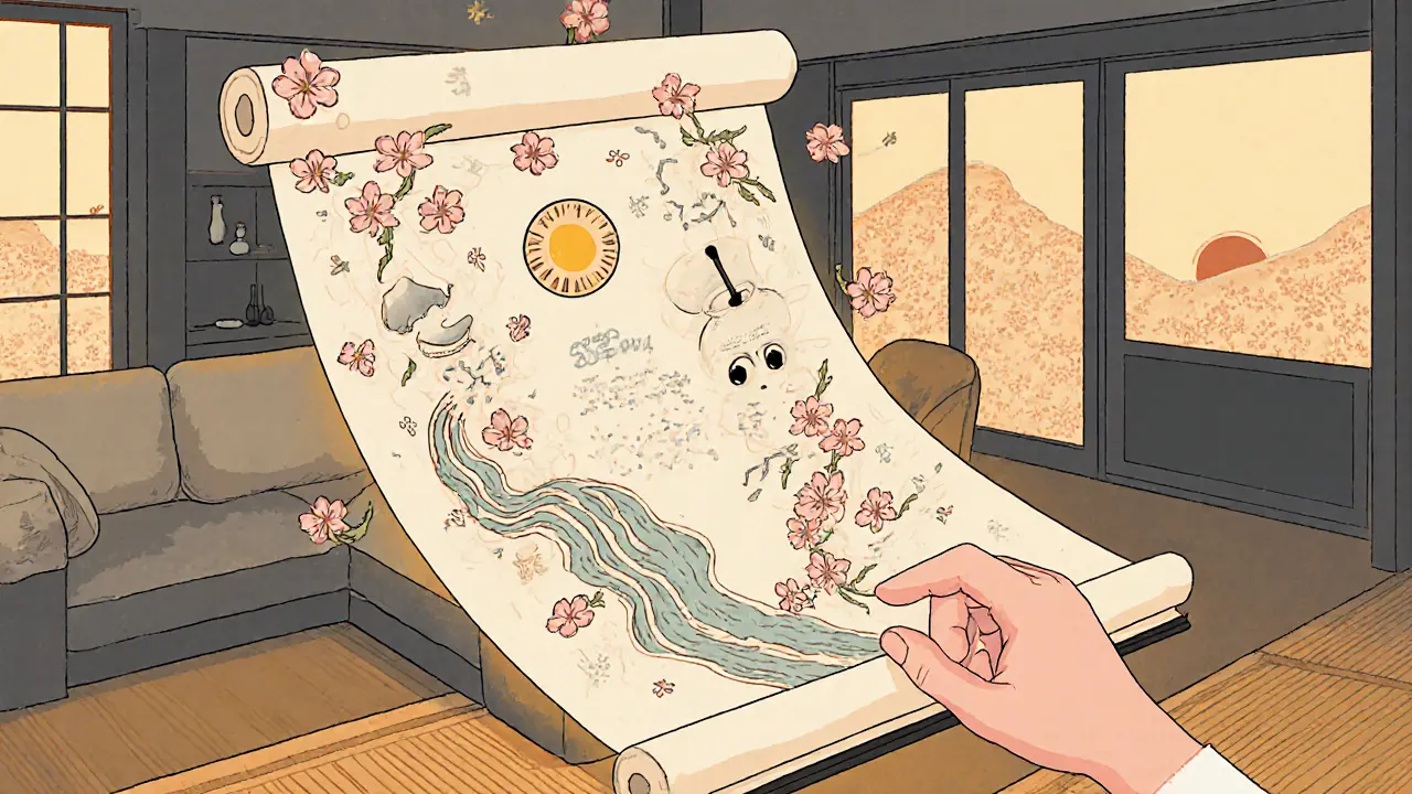 Digitální deník se mění v květy a vzory, které terapeut sleduje.