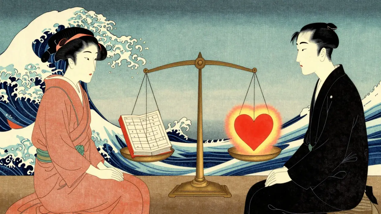 Váha symbolizující rovnováhu mezi strukturou protokolu a lidskostí.