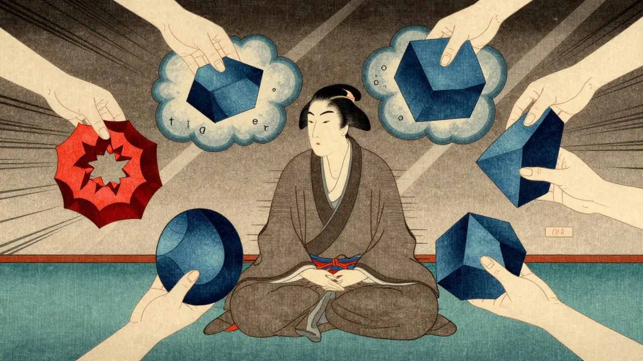 Kresba inspirovaná japonským uměním: transformace myšlenek při terapii