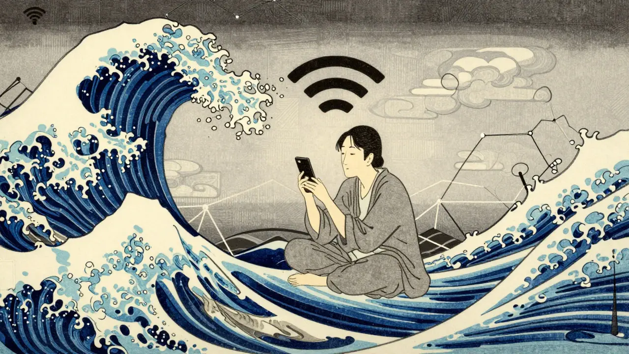 Ilustrace stabilního připojení k internetu pro videohovor