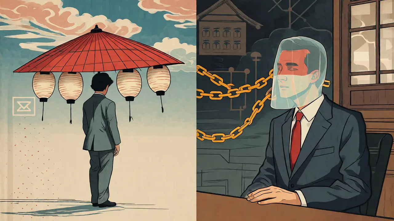 Ilustrace rozdílu mezi úplnou anonymitou a pseudonymitou při online terapii.
