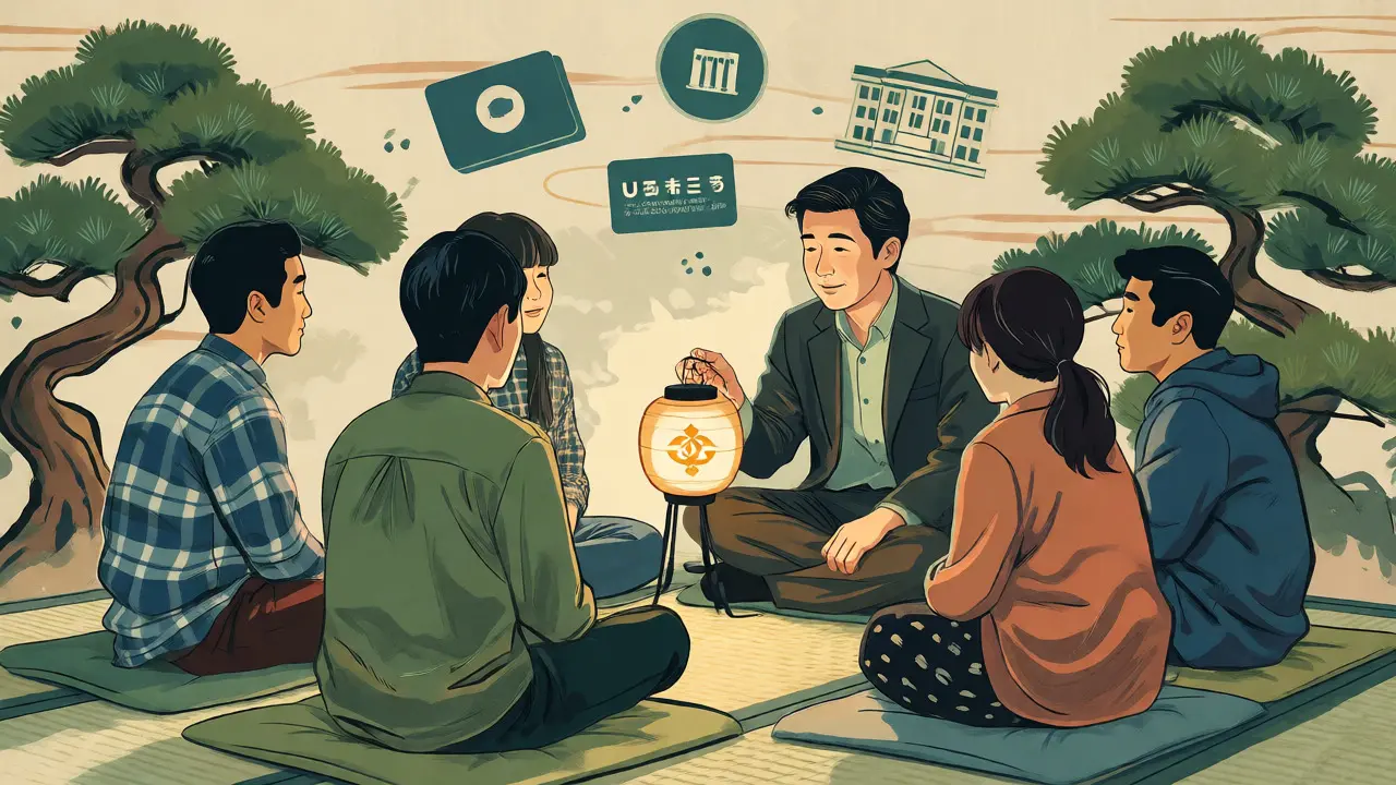 Skupinová terapie s podporou komunity ve stylu ukijo-e